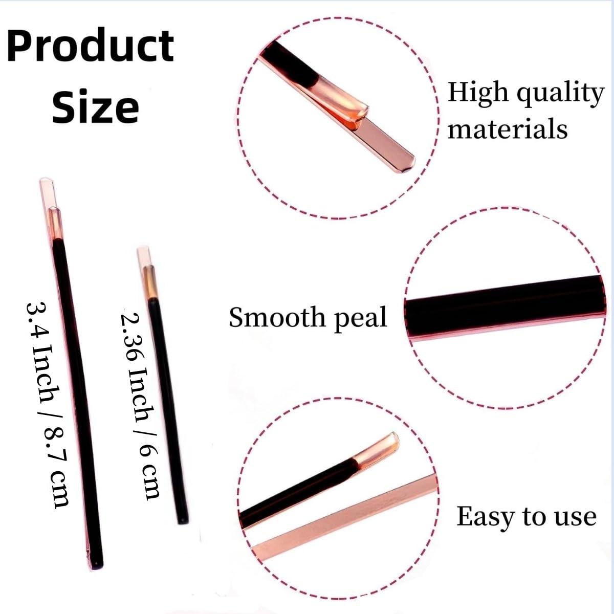 Pinzas de cabello metálicas Aguder, 10 piezas, negro