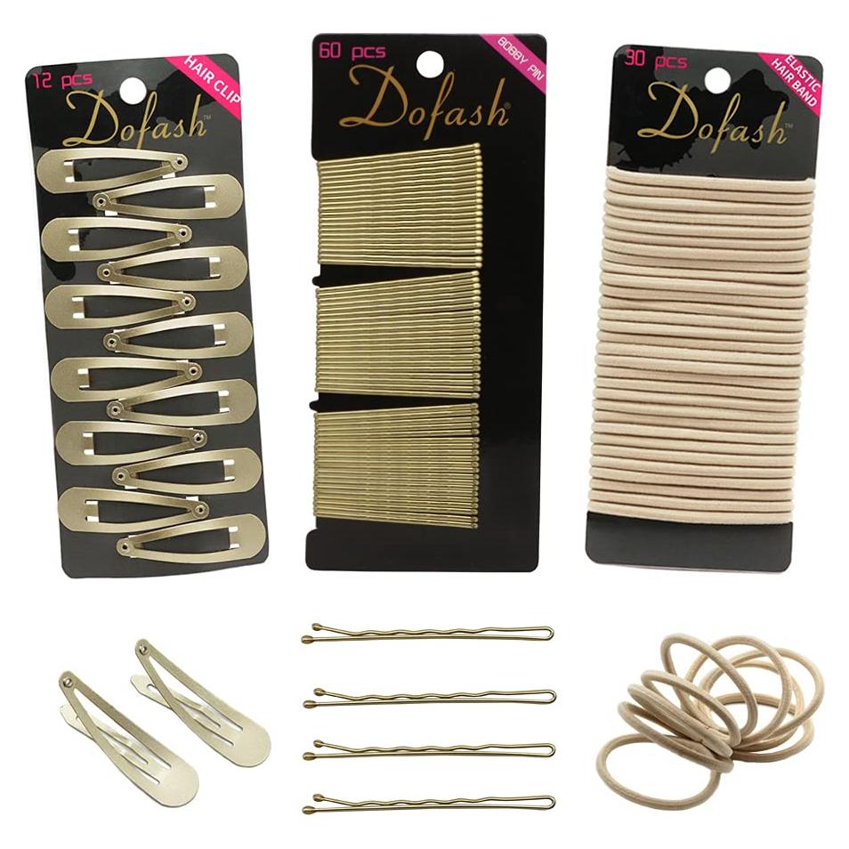 Juego de Clips para Cabello Dofash - Set de 102 Piezas Rubio