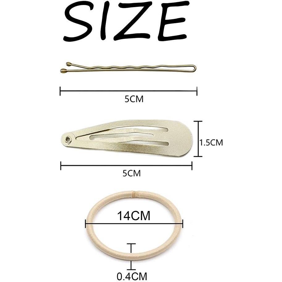 Juego de Clips para Cabello Dofash - Set de 102 Piezas Rubio