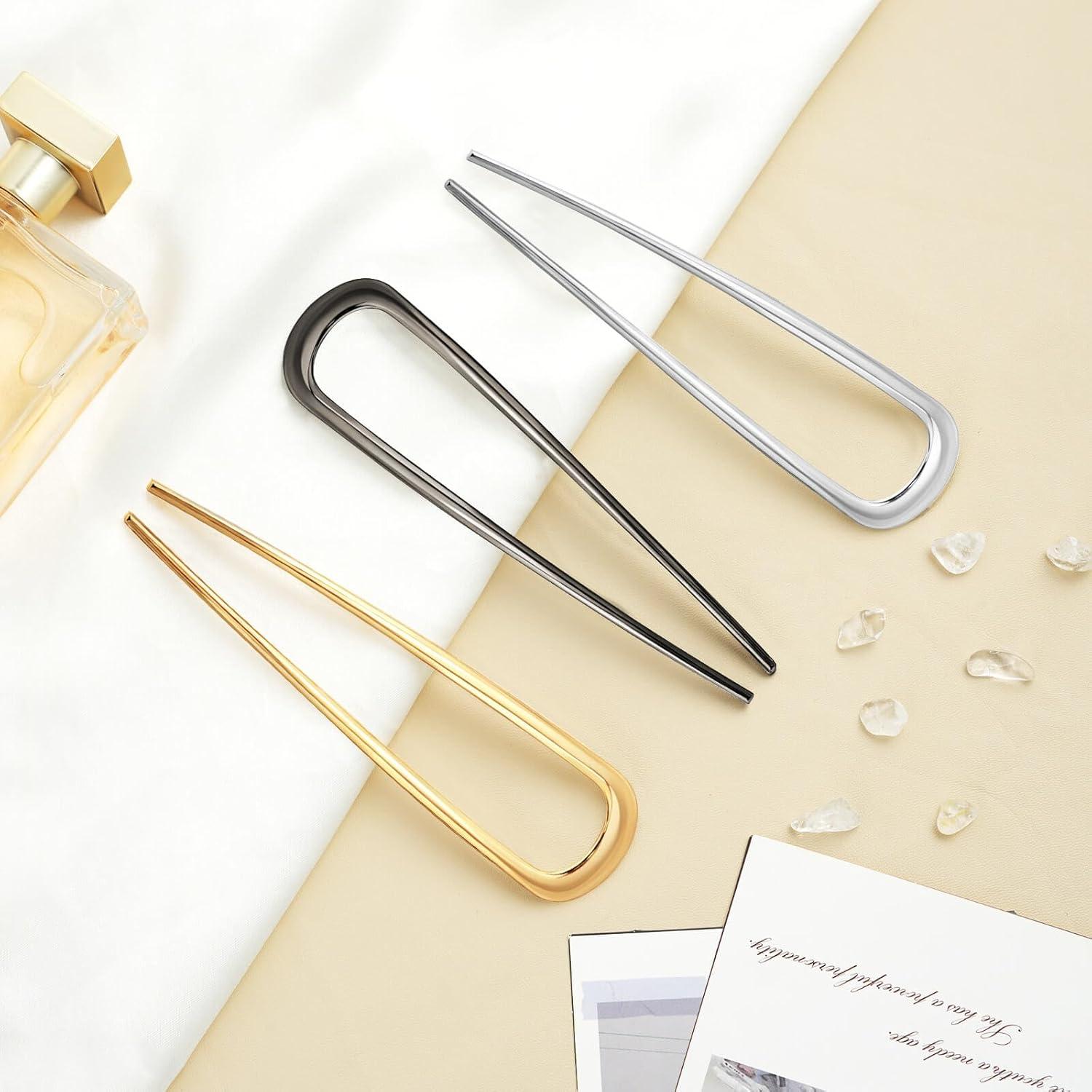 Pinzas Francesas para el Cabello Btcum - 3 Pcs Metálicas 13.97 cm