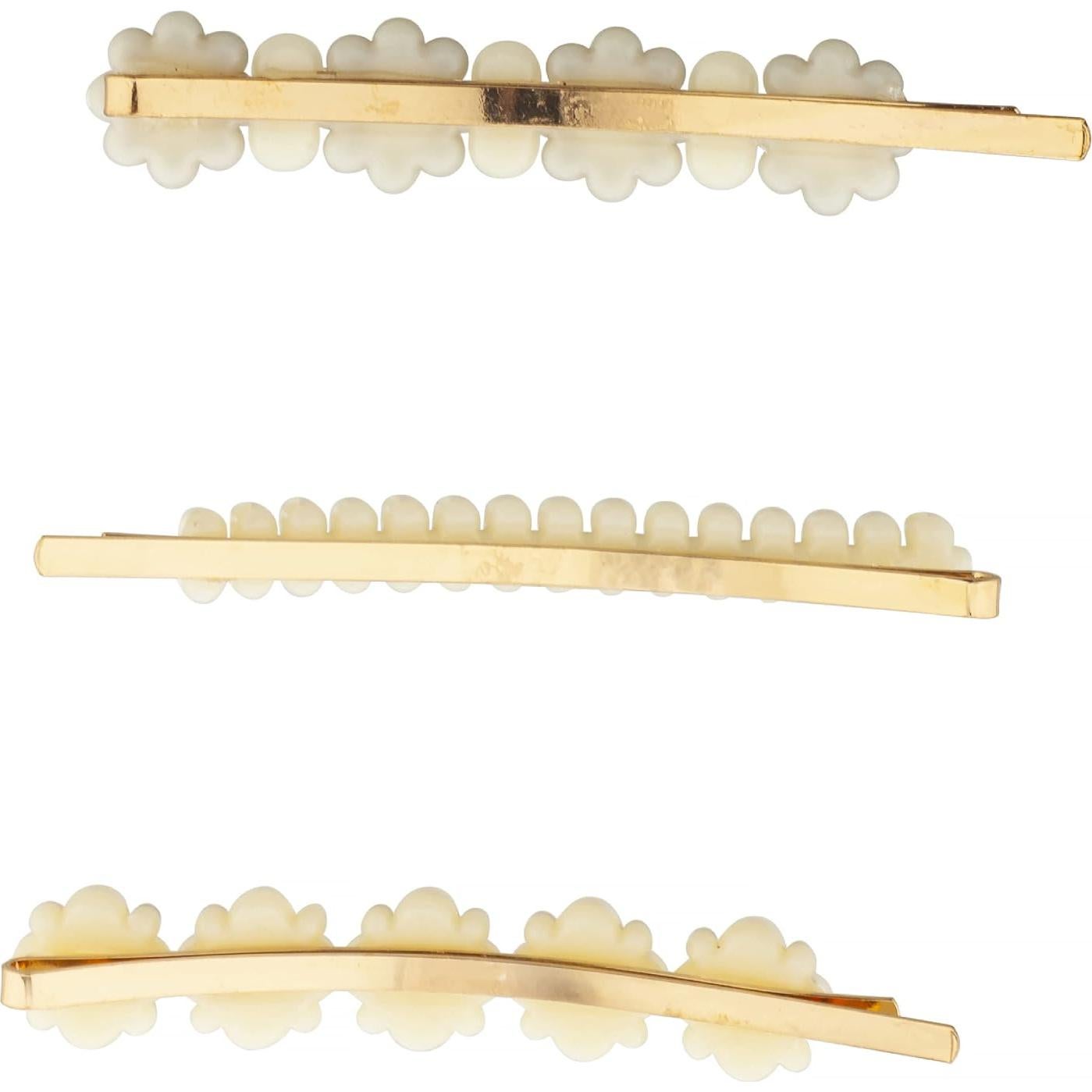 Juego de 3 Horquillas de Perlas Doradas LUX ACCESORIOS