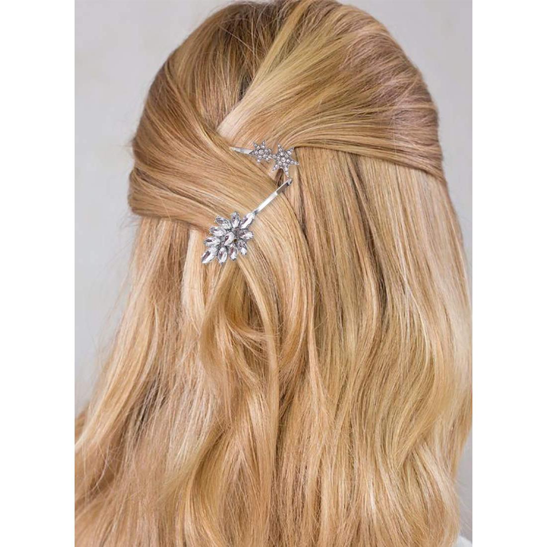 Paquete de 5 Pinzas Decorativas de Cristal Vintage EasyTech