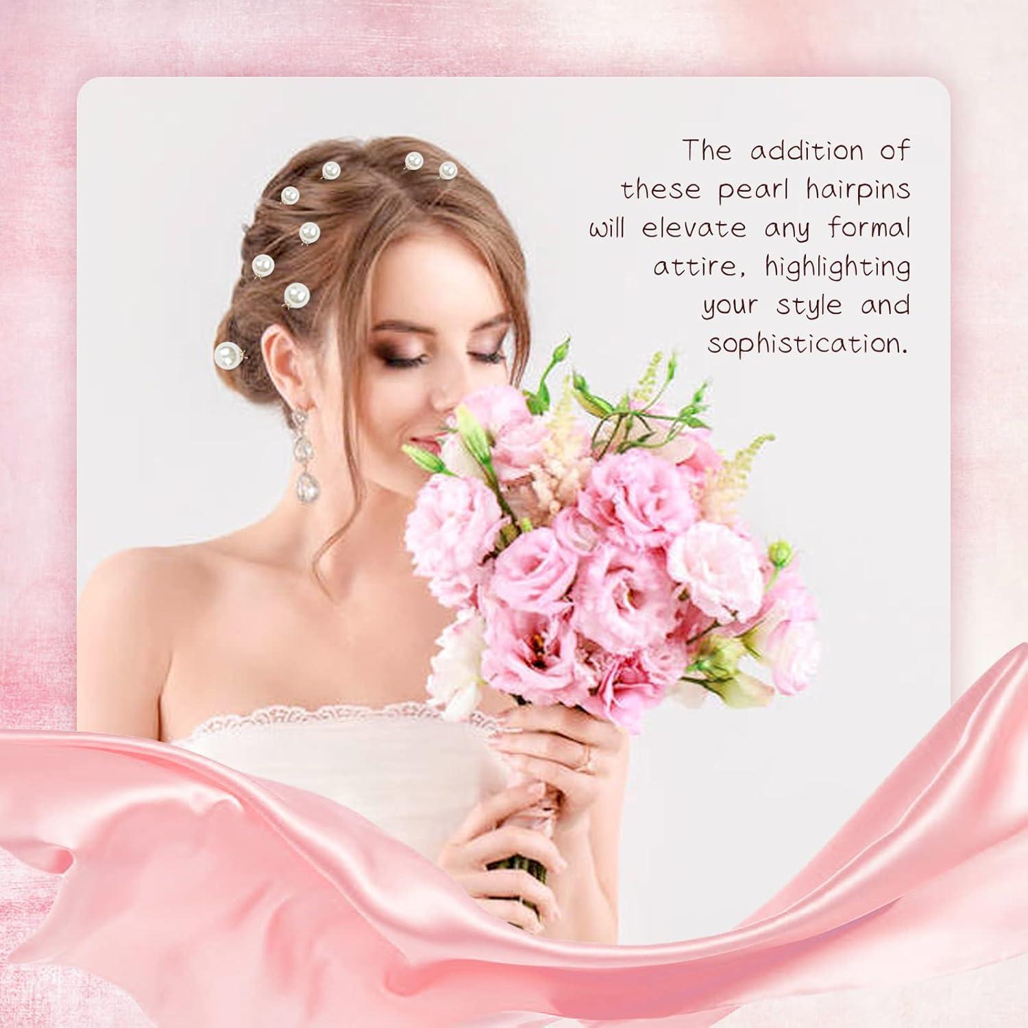 Horquillas de Pelo de Perlas inSowni 54 Piezas Doradas