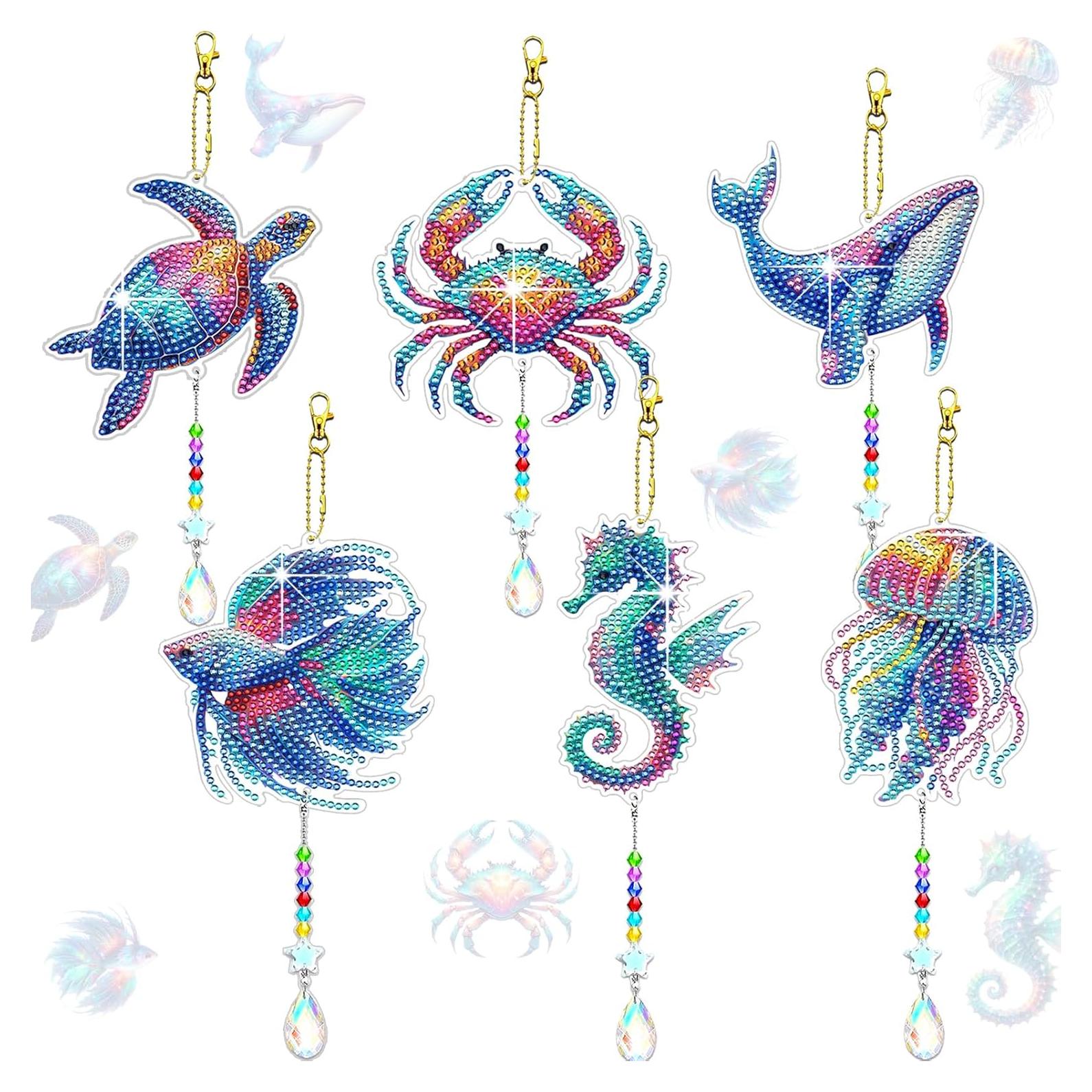 Kit de Arte de Diamante JeCuiK 6 Pcs Océano para Adultos