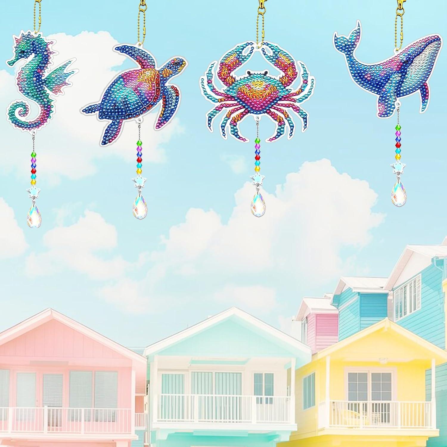 Kit de Arte de Diamante JeCuiK 6 Pcs Océano para Adultos