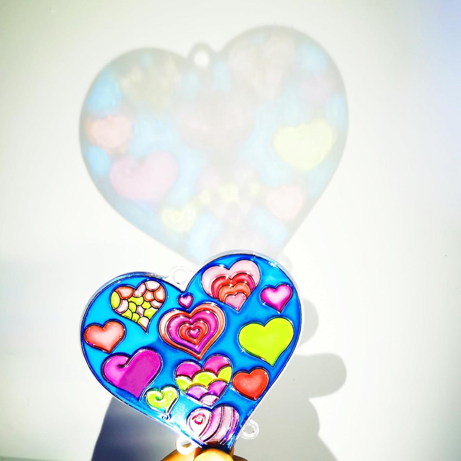 Kit de Manualidades Suncatcher Corazones Ayhuhra 24 Piezas