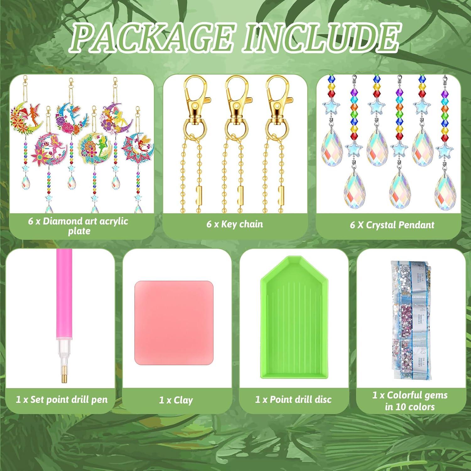 Kit de Pintura de Diamante Tradder 6 Pcs Campanas de Viento