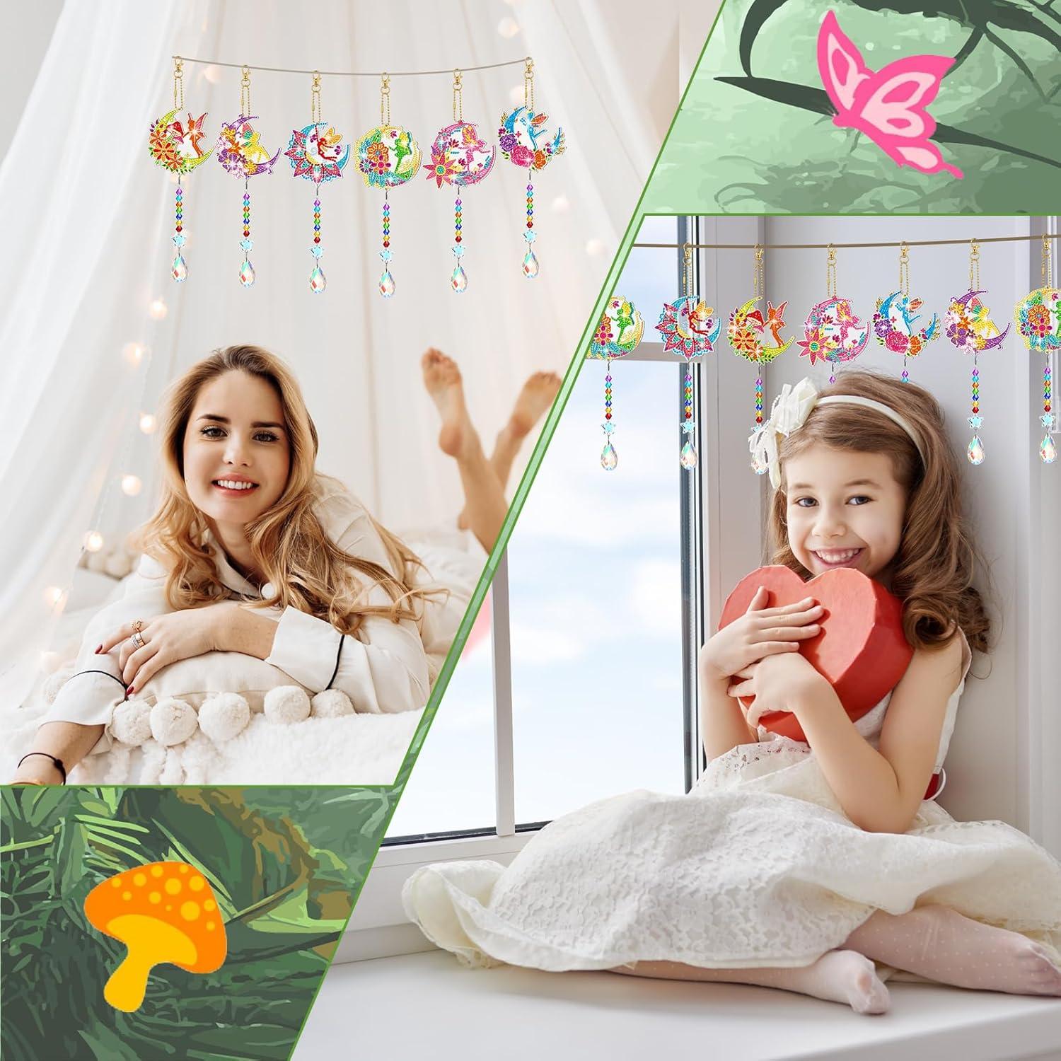 Kit de Pintura de Diamante Tradder 6 Pcs Campanas de Viento