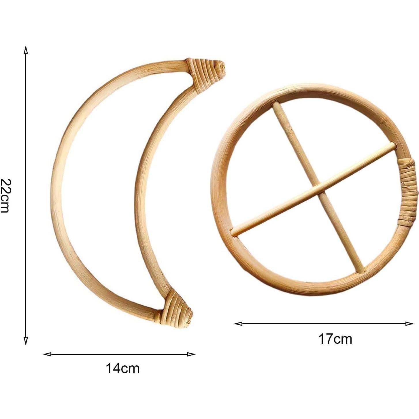 2 Piezas Círculos de Campanas de Viento Rosojodg 2.54 cm