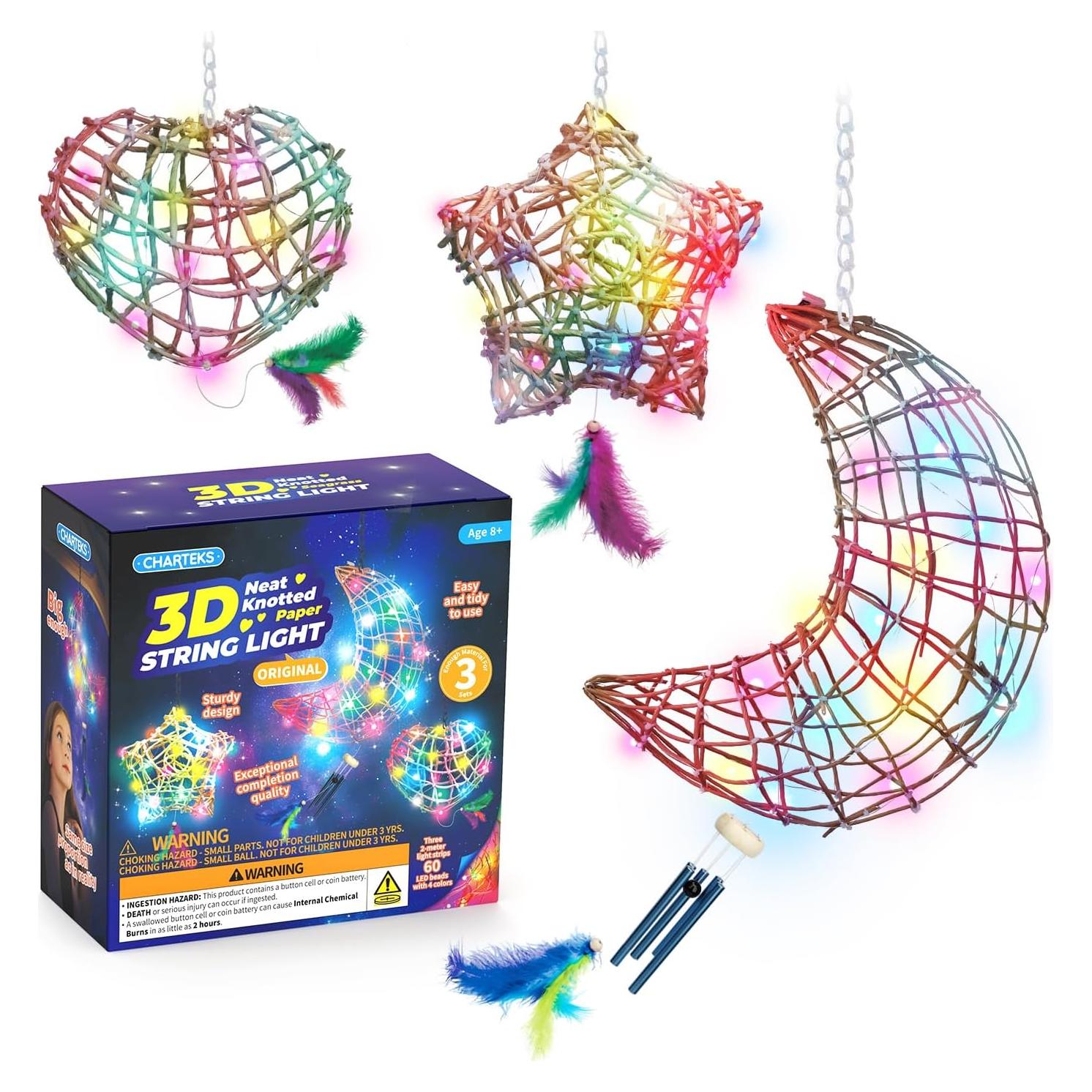 Kit de Artesanía con Luces LED CHARTEKS 3D para Niños