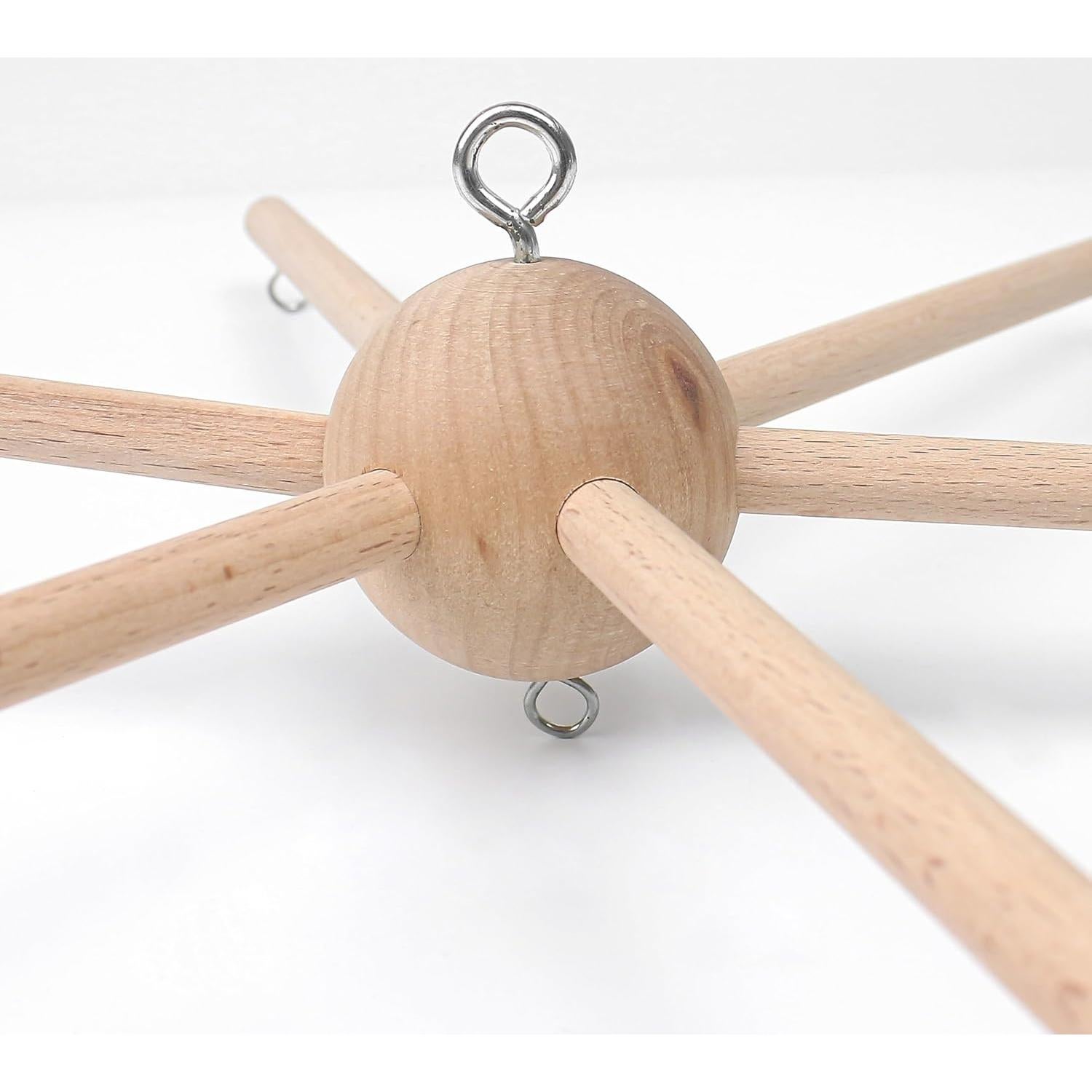 Kit de Móvil para Bebé Marsrut de Madera Natural 22x17 cm