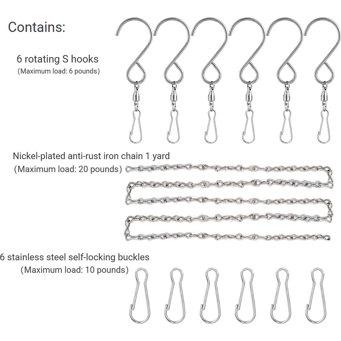 Ganchos Giratorios para Molinos de Viento Perfsign - 6 Piezas