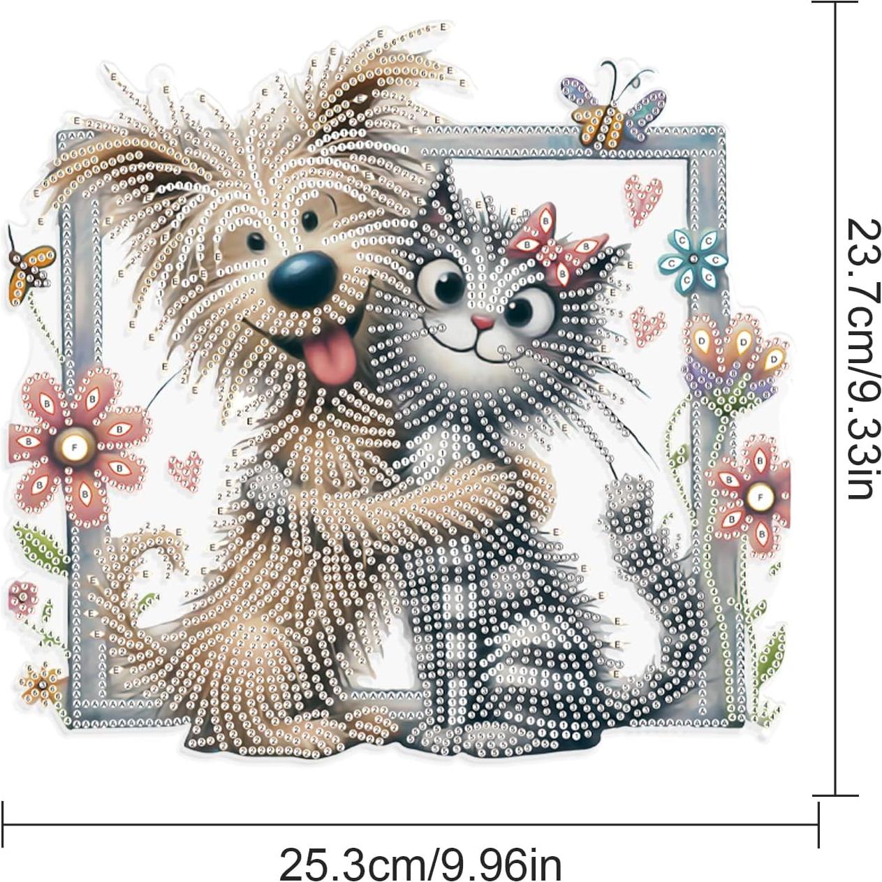 Kit de Pintura de Diamante JISHSHAY Colgante Animal 16x16cm