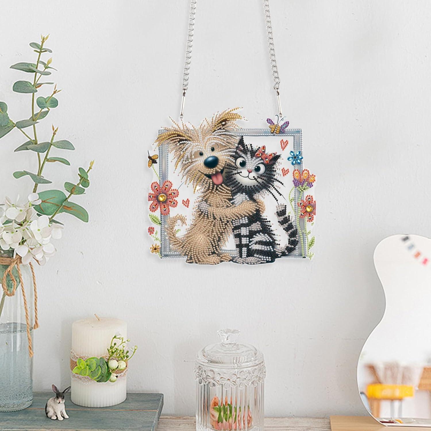 Kit de Pintura de Diamante JISHSHAY Colgante Animal 16x16cm