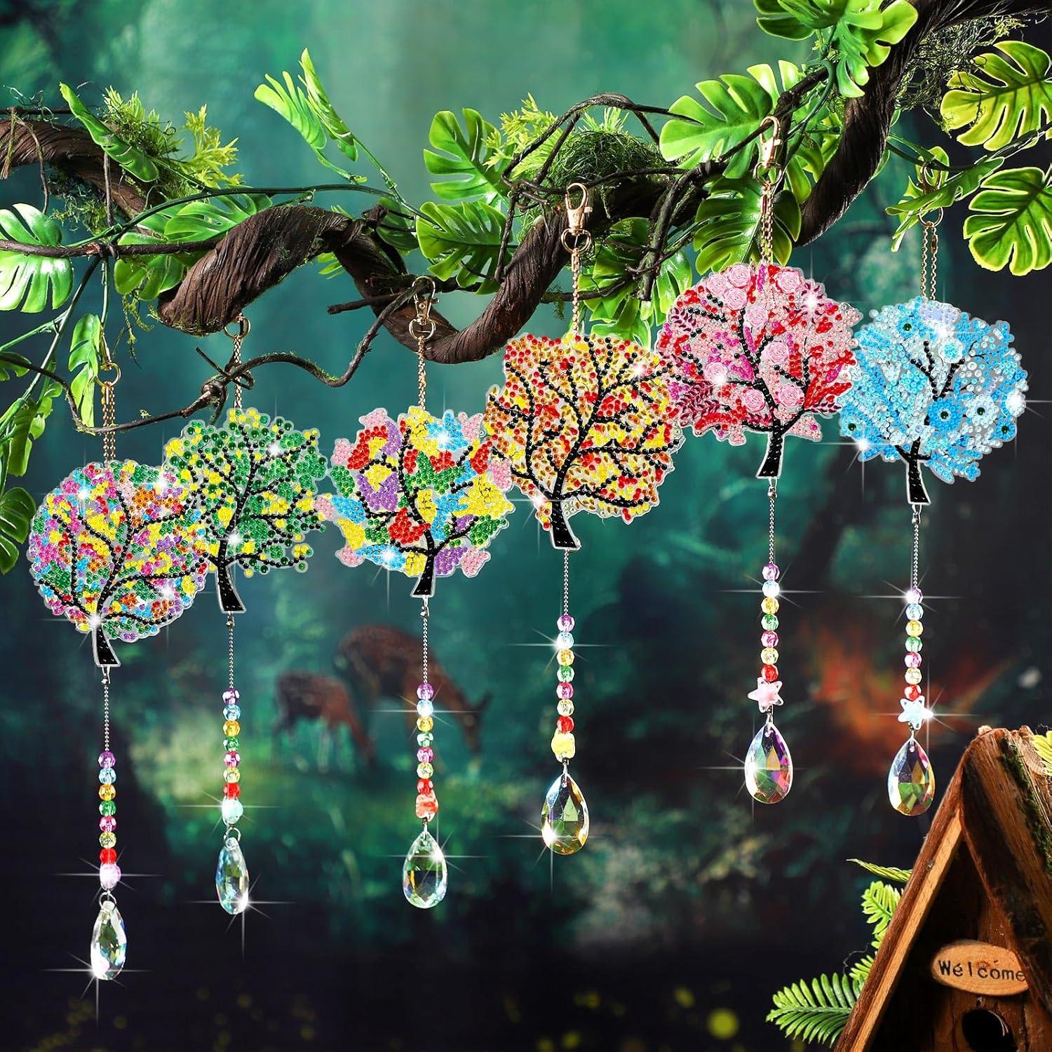 Kit de Arte de Diamante Burbell 6 Pcs Árbol de la Vida 32x20cm