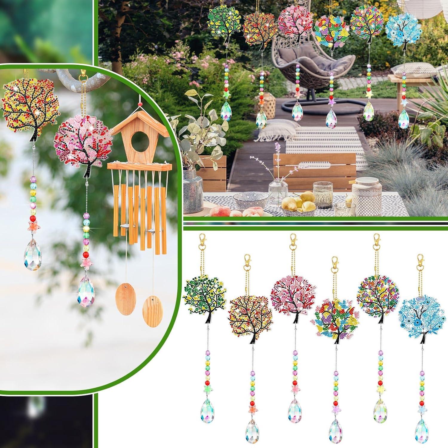 Kit de Arte de Diamante Burbell 6 Pcs Árbol de la Vida 32x20cm