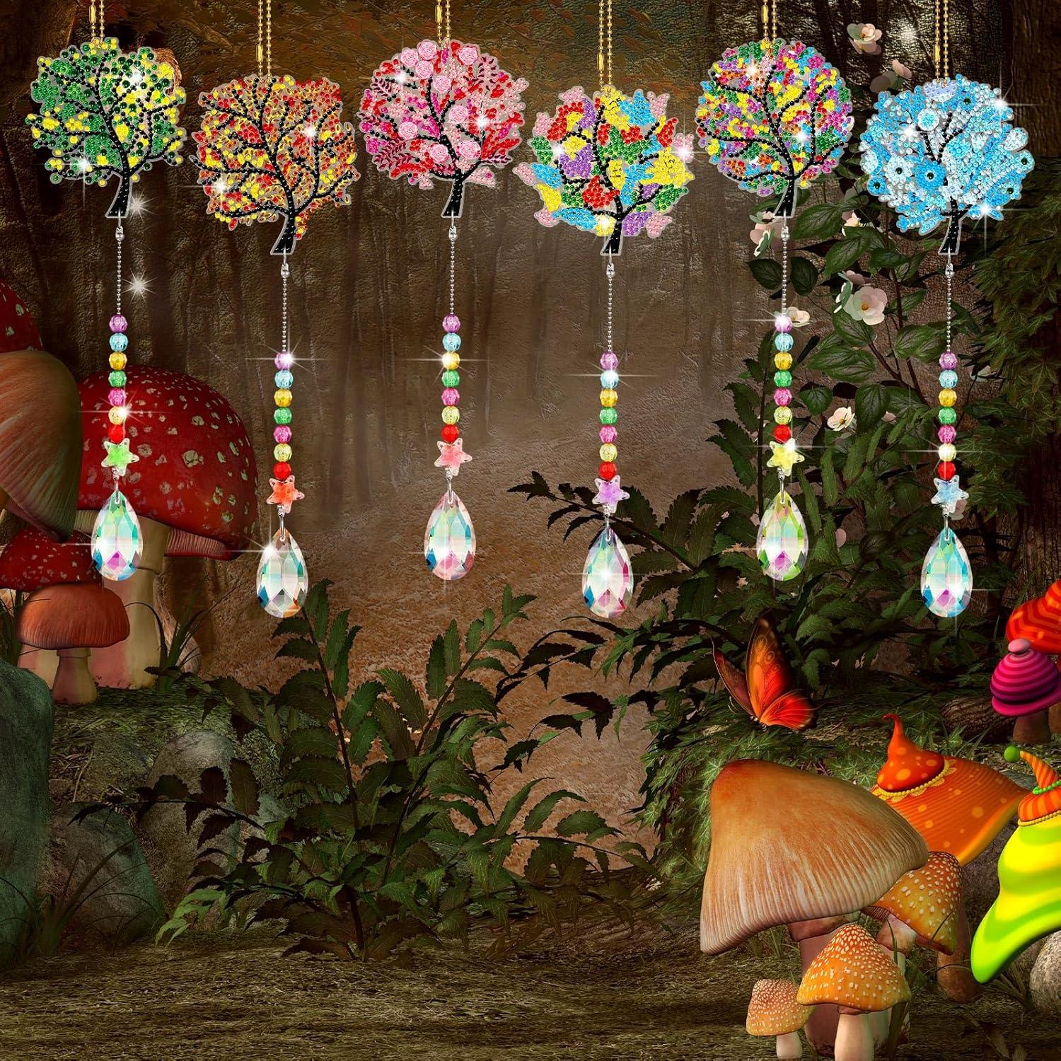 Kit de Arte de Diamante Burbell 6 Pcs Árbol de la Vida 32x20cm