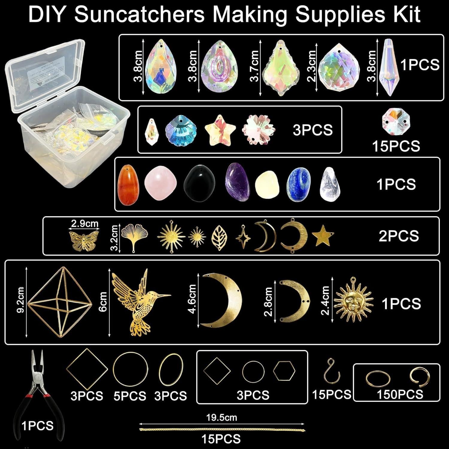 Kit de Suncatchers DIY LUFEEMGA 270 Piezas Manualidades