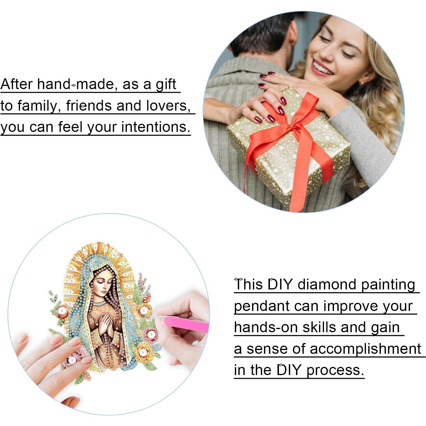 Kit de Pintura de Diamante JISHSHAY 5D Colgante DIY 16cm