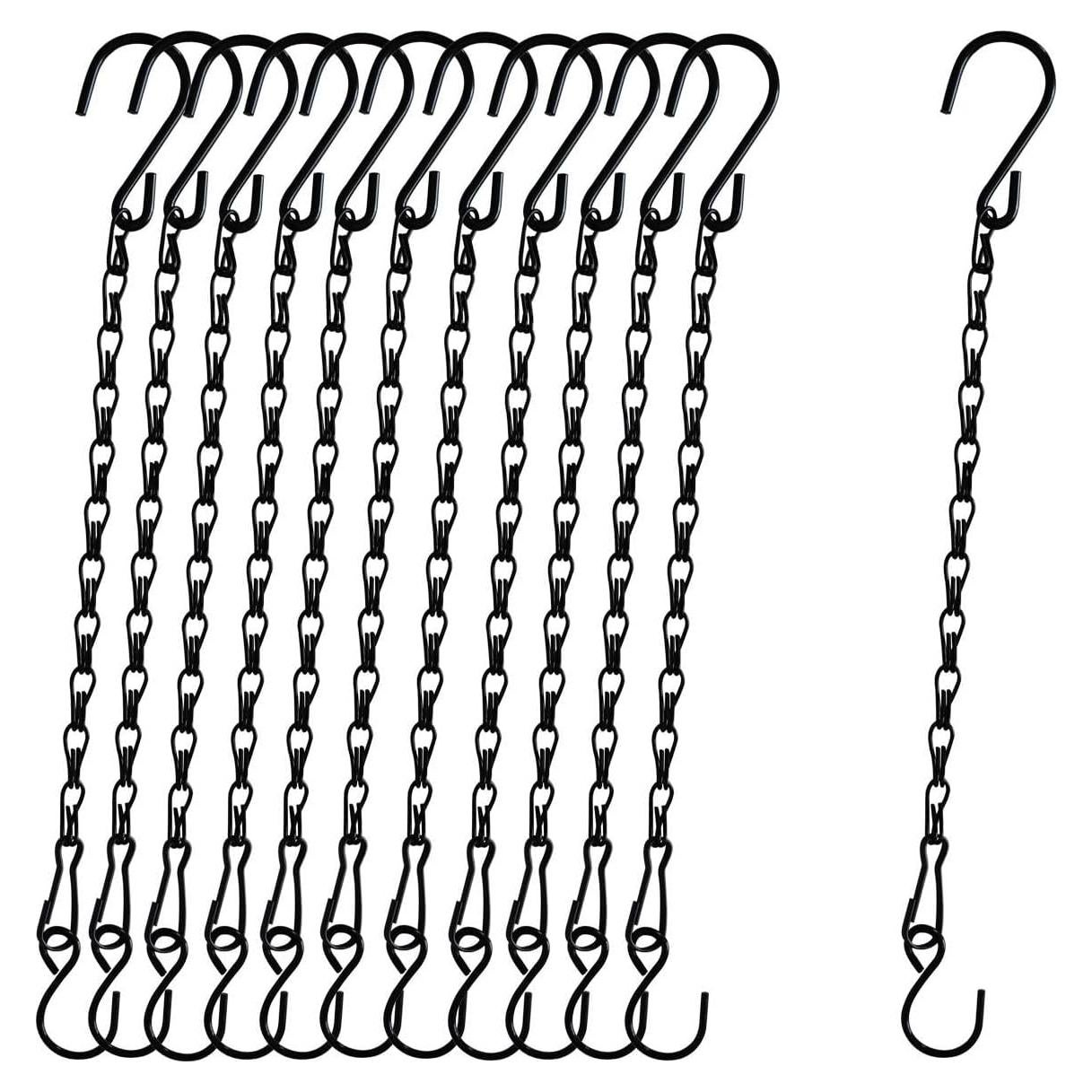 Cadena Colgante Sersberg Negra 11 Pulgadas - 12PCS Resistente