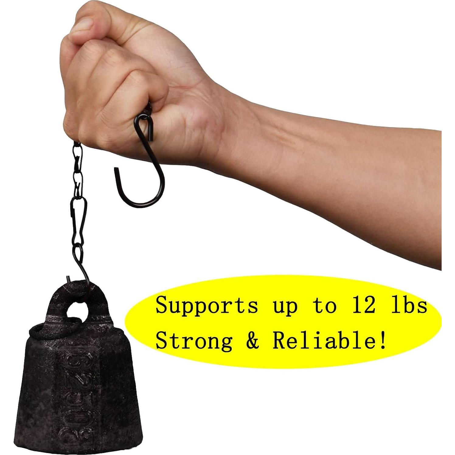 Cadena Colgante Sersberg Negra 11 Pulgadas - 12PCS Resistente