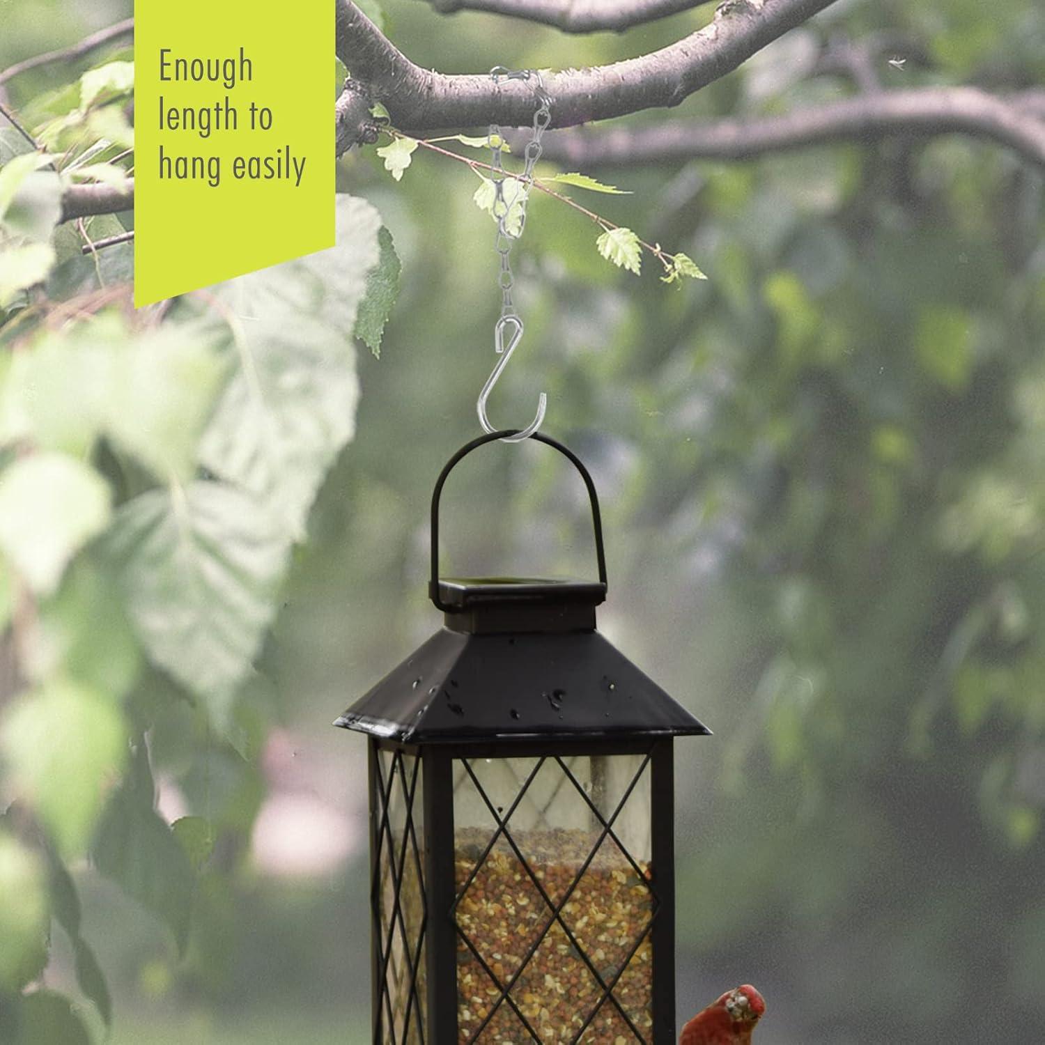 Cadena Colgante Plateada Fetanten 60 cm para Plantas 10 PCS