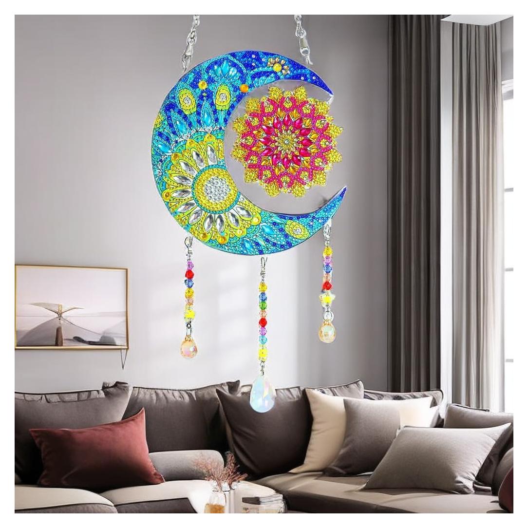 Kit de Pintura de Diamante 5D Jialeying - Colgante de Sol Arcoíris