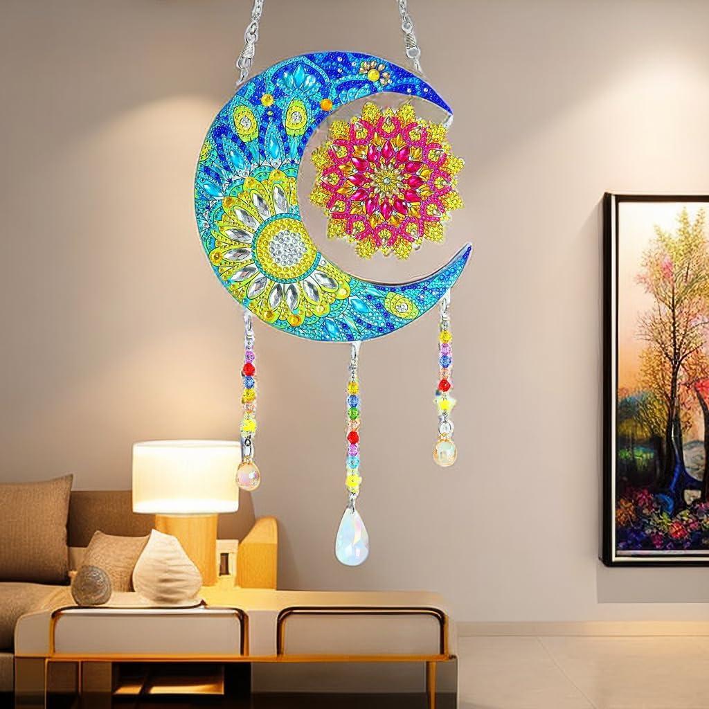 Kit de Pintura de Diamante 5D Jialeying - Colgante de Sol Arcoíris