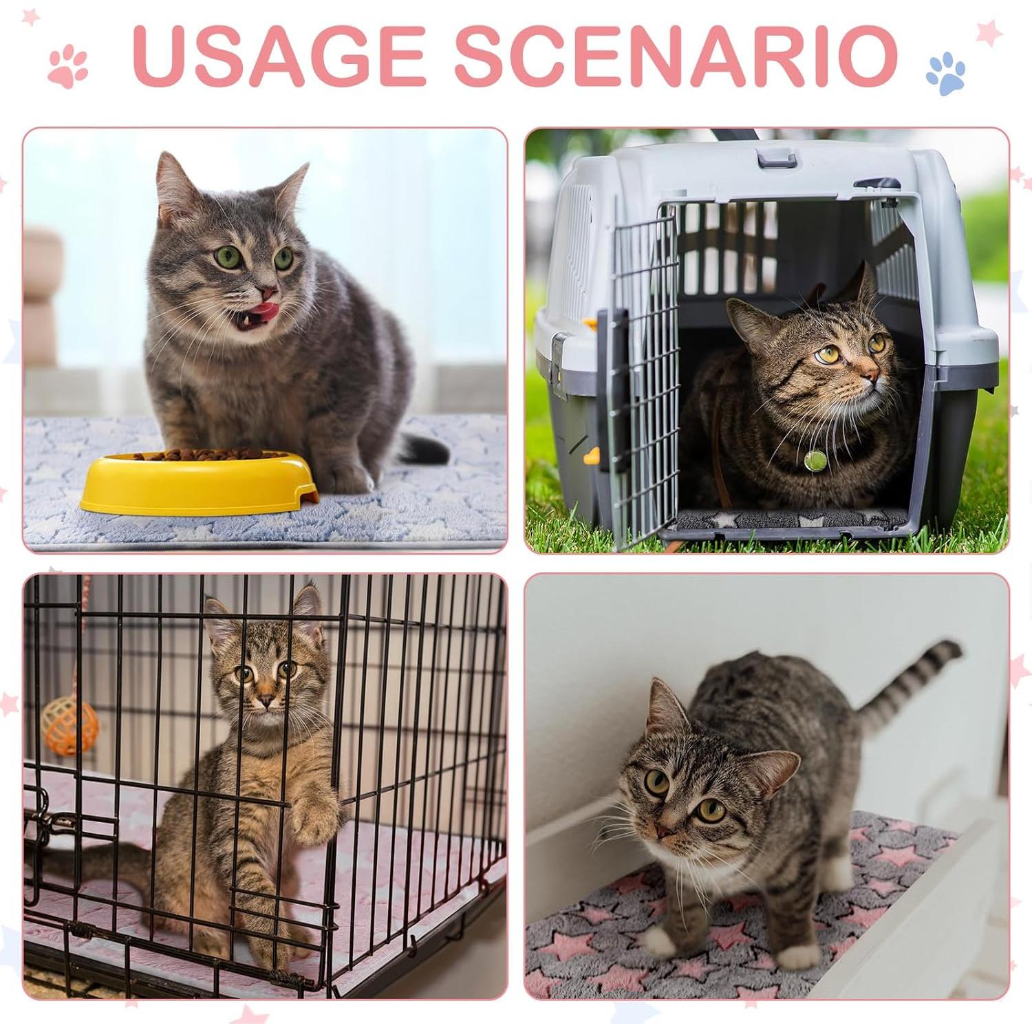 Mantas Impermeables Reginary 4 Pcs 30x30 cm para Mascotas