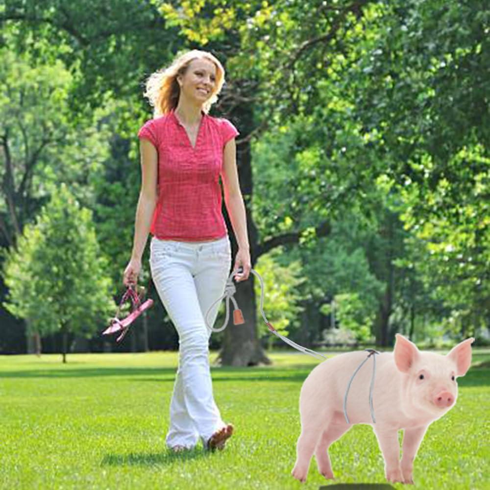 Arnés y Correa Ajustable para Cerdo Mini Meow&Woof - 1.52m