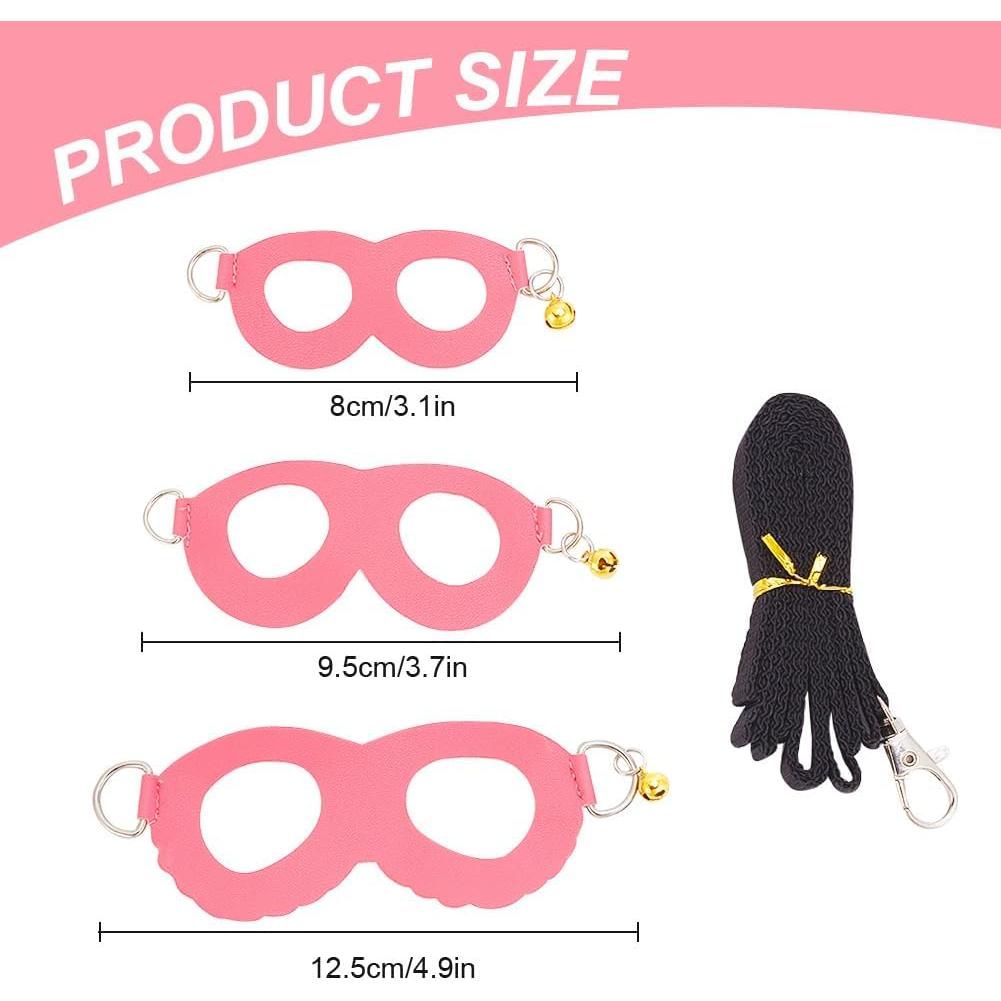 Arnés y Correa para Hámster DELORIGIN Rosa 3 Tamaños Ajustables