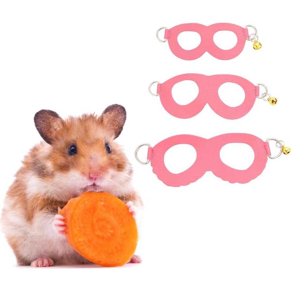 Arnés y Correa para Hámster DELORIGIN Rosa 3 Tamaños Ajustables