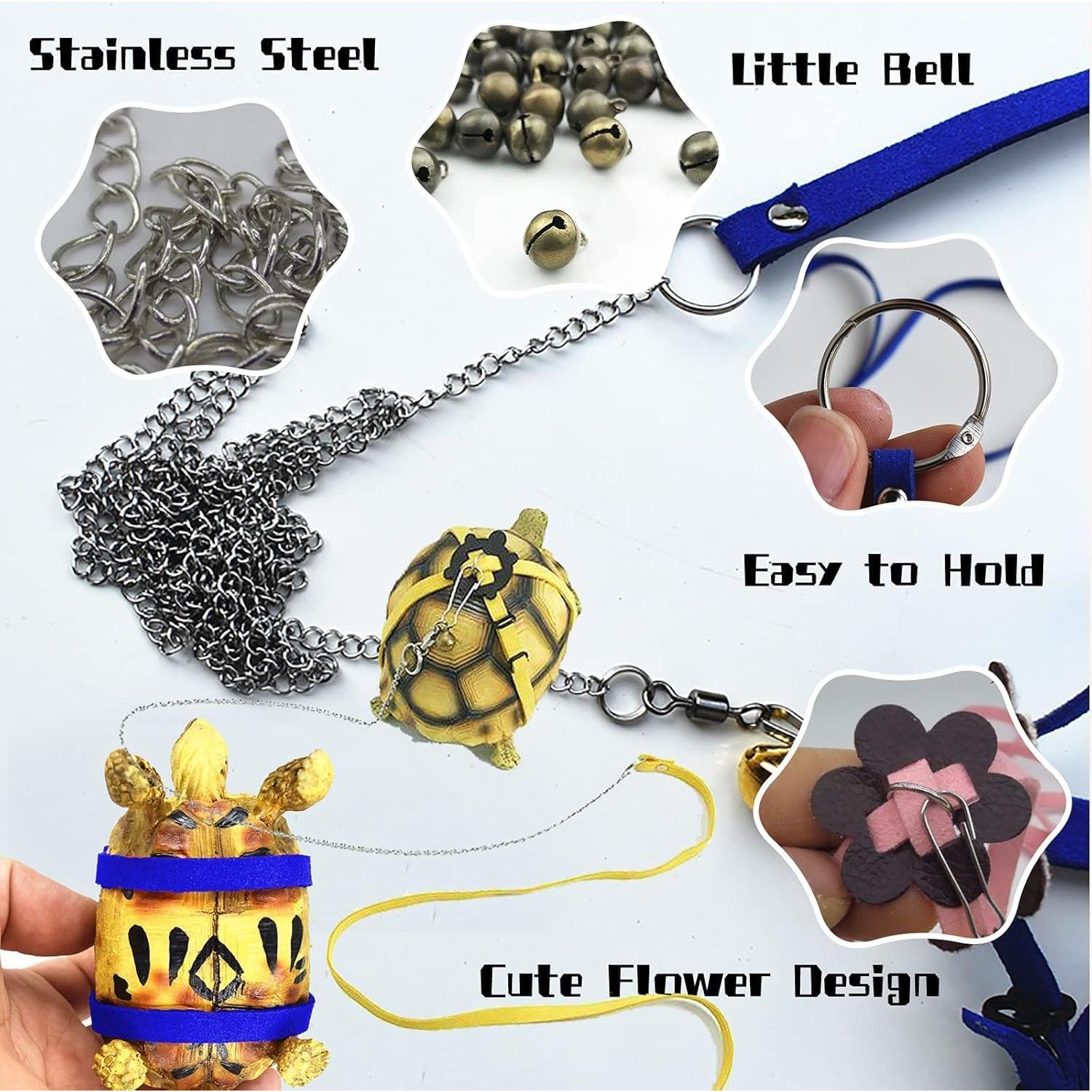 Arnés y Correa Ajustable para Tortugas FORZENA Azul S