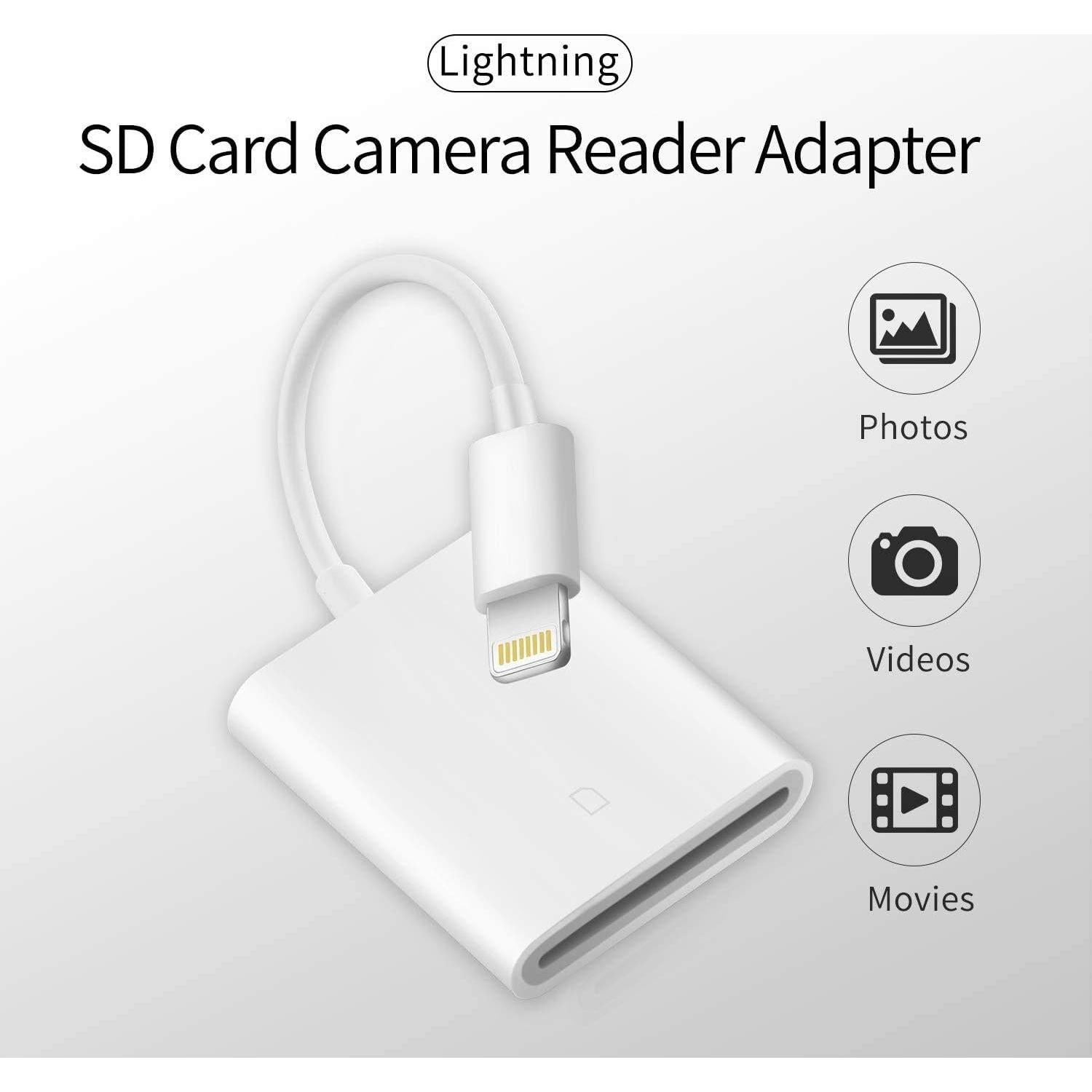 Lector de tarjeta SD Lightning FUHAYA para iPhone y iPad