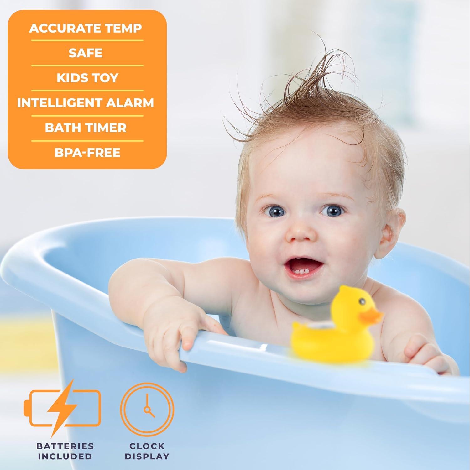 Termómetro de Baño para Bebés Pato - Today's Kids - Alarma Temperatura