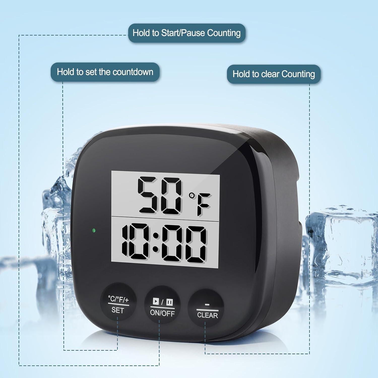 Termómetro de Baño de Hielo Doli Yearning ICEBATH07 con Temporizador