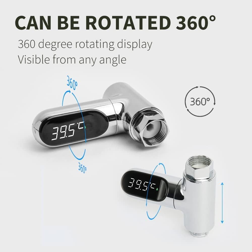 Termómetro de Ducha Digital WATSAVPUP LED 360° Agua Bebé