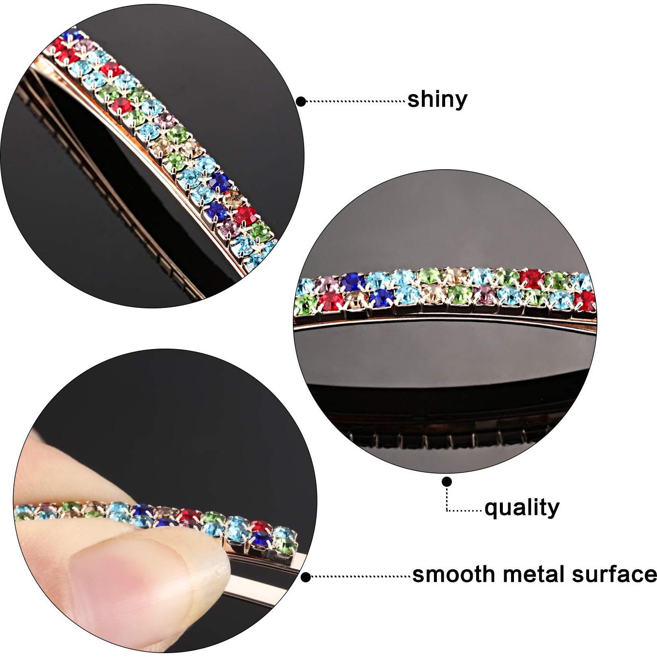 Horquillas de Rhinestone Yaomiao 16 Piezas Elegantes para Cabello