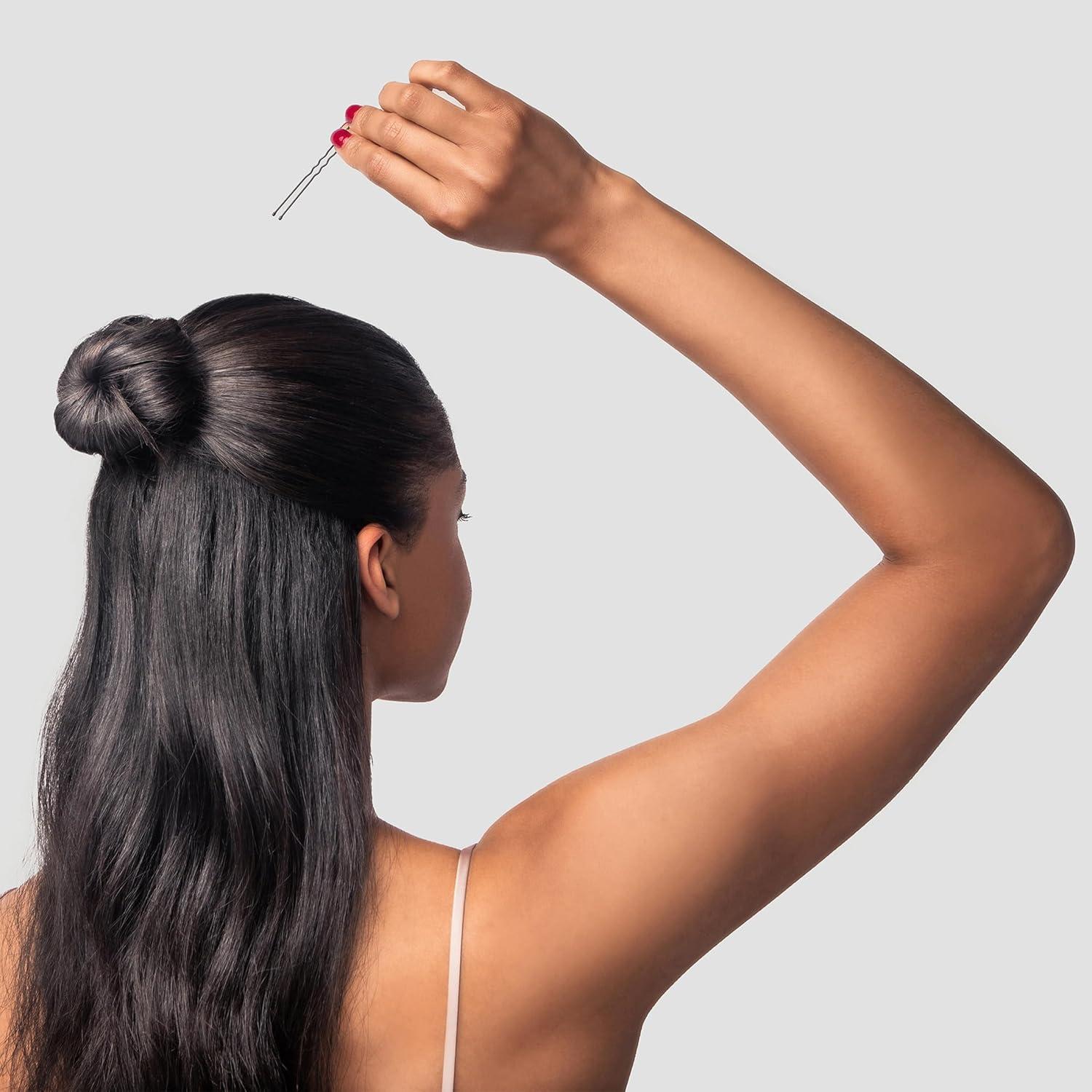 Pinzas para el cabello Diane 100 unidades, 3 tamaños, negras