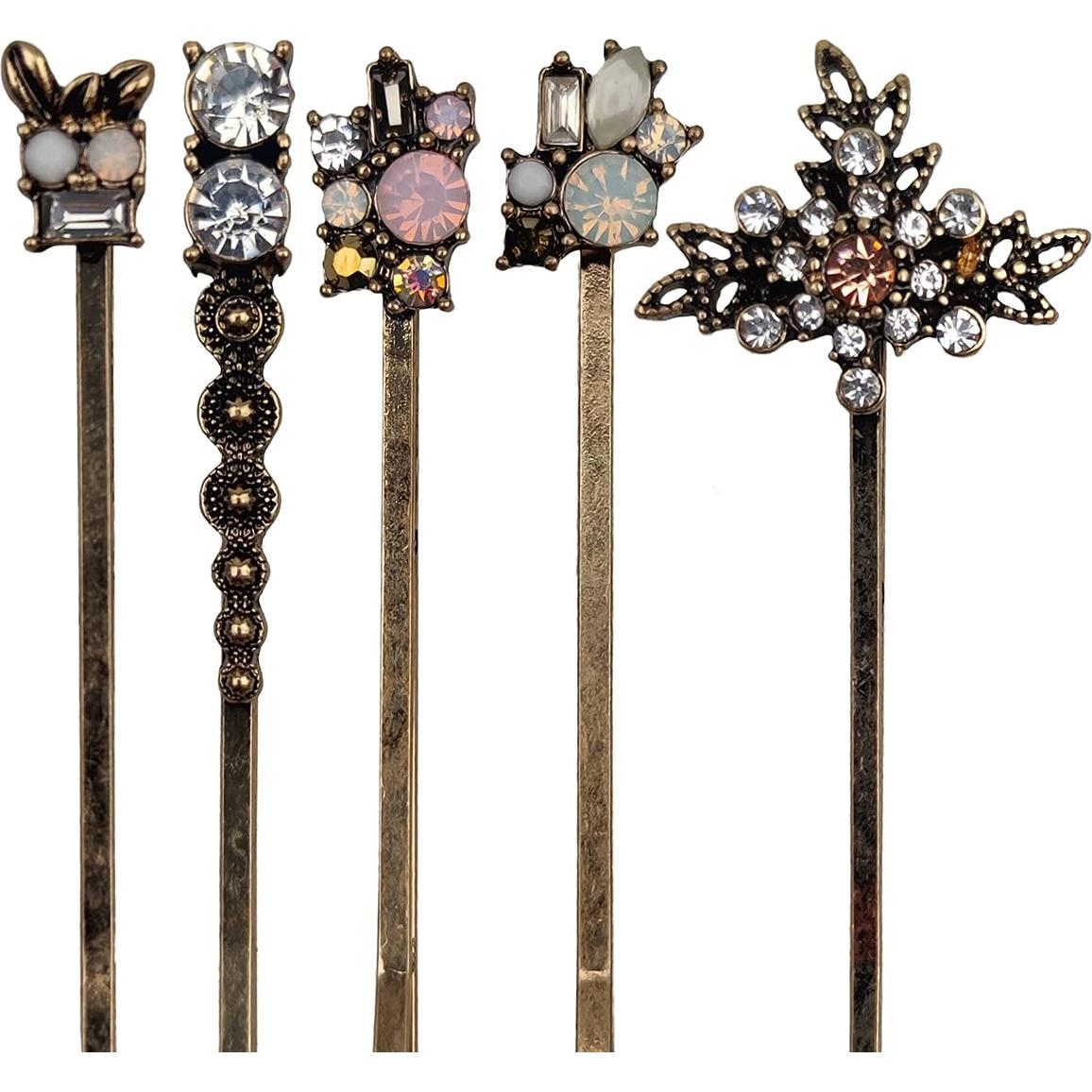 10 Clips para el Cabello Retro CloverU - Horquillas Elegantes