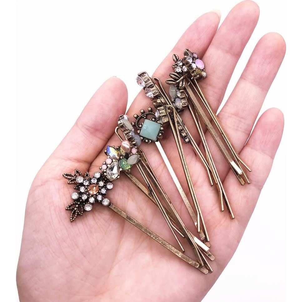 10 Clips para el Cabello Retro CloverU - Horquillas Elegantes