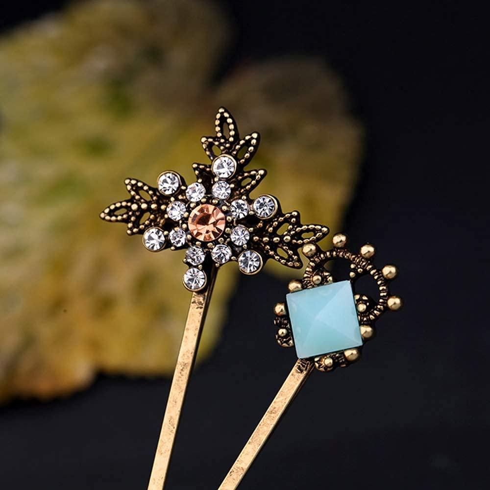 10 Clips para el Cabello Retro CloverU - Horquillas Elegantes