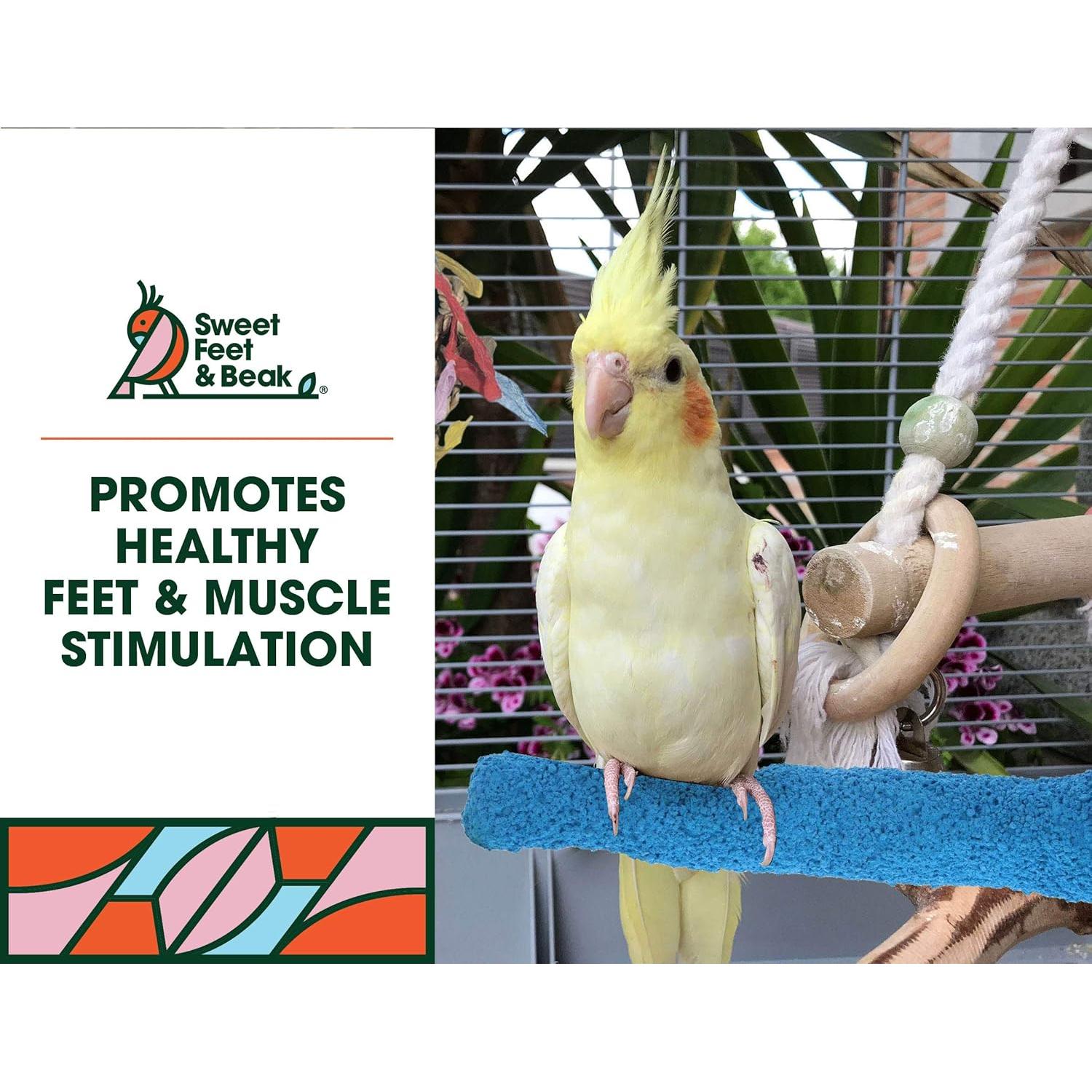 Percha de Seguridad Mediana Sweet Feet & Beak 21.6 cm Amarillo