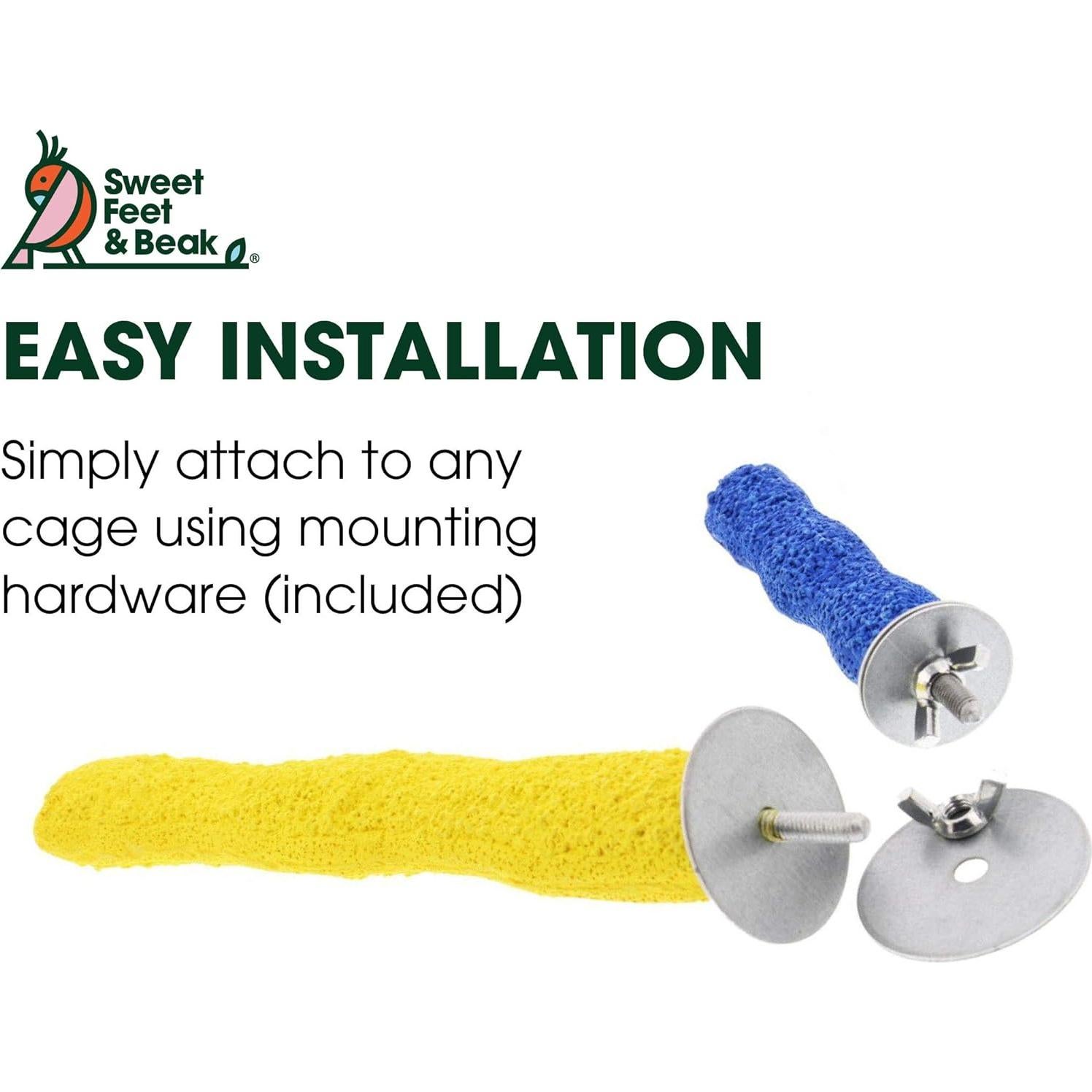 Percha de Seguridad Mediana Sweet Feet & Beak 21.6 cm Amarillo