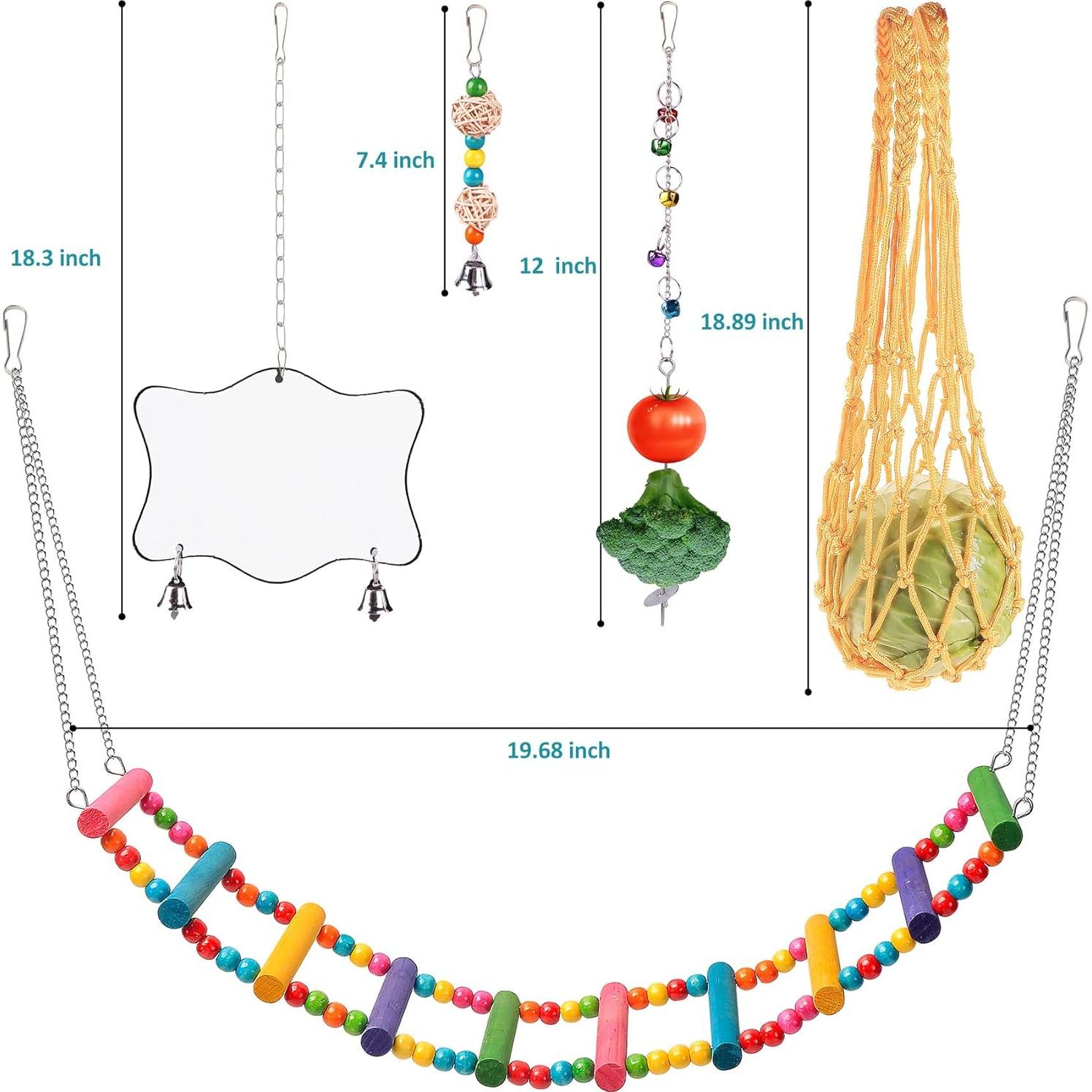 Juguetes para Pollos KAKUNM 9PCS Set Enriquecimiento