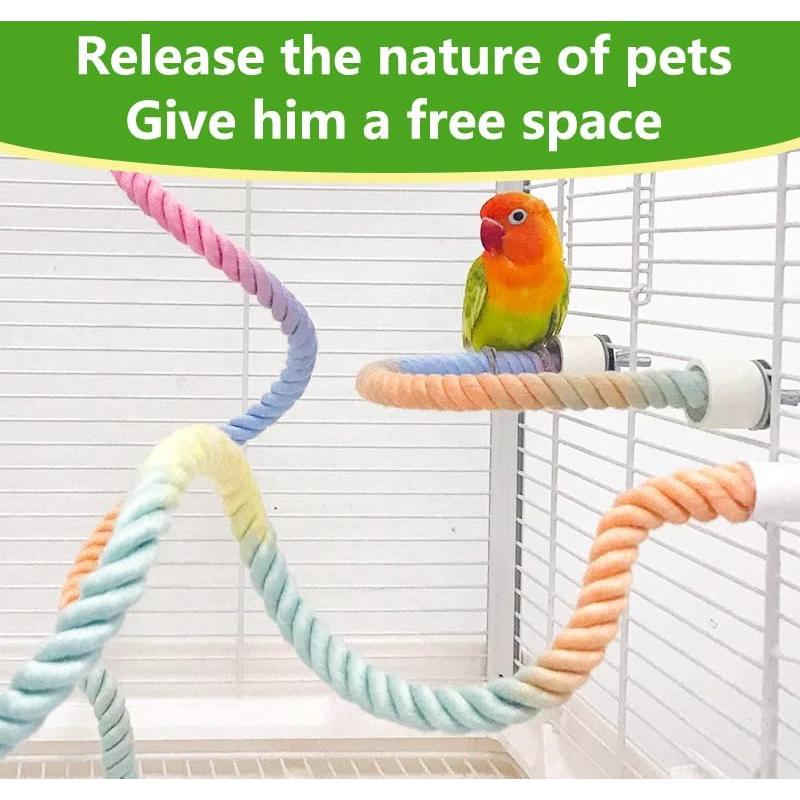 Perchas de Cuerda para Aves XINGLE 3 Pcs 33.4 y 77.5 cm