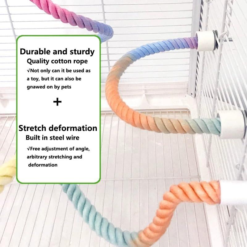 Perchas de Cuerda para Aves XINGLE 3 Pcs 33.4 y 77.5 cm