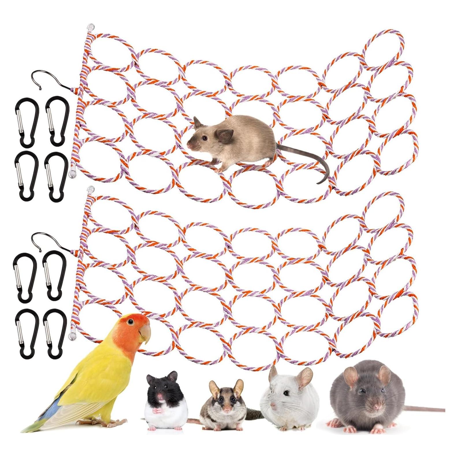 Yopay 2 Cuerdas de Escalada para Ratas y Aves 61x36cm