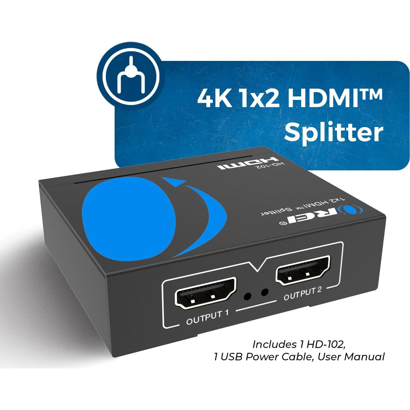 Divisor HDMI 1x2 OREI HD-102 4K@30Hz Espejo TV