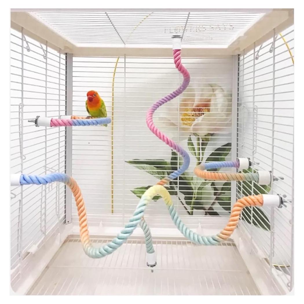 Perchas de Cuerda para Pájaros Nopikku 2 Pcs 35.6 cm y 79.9 cm